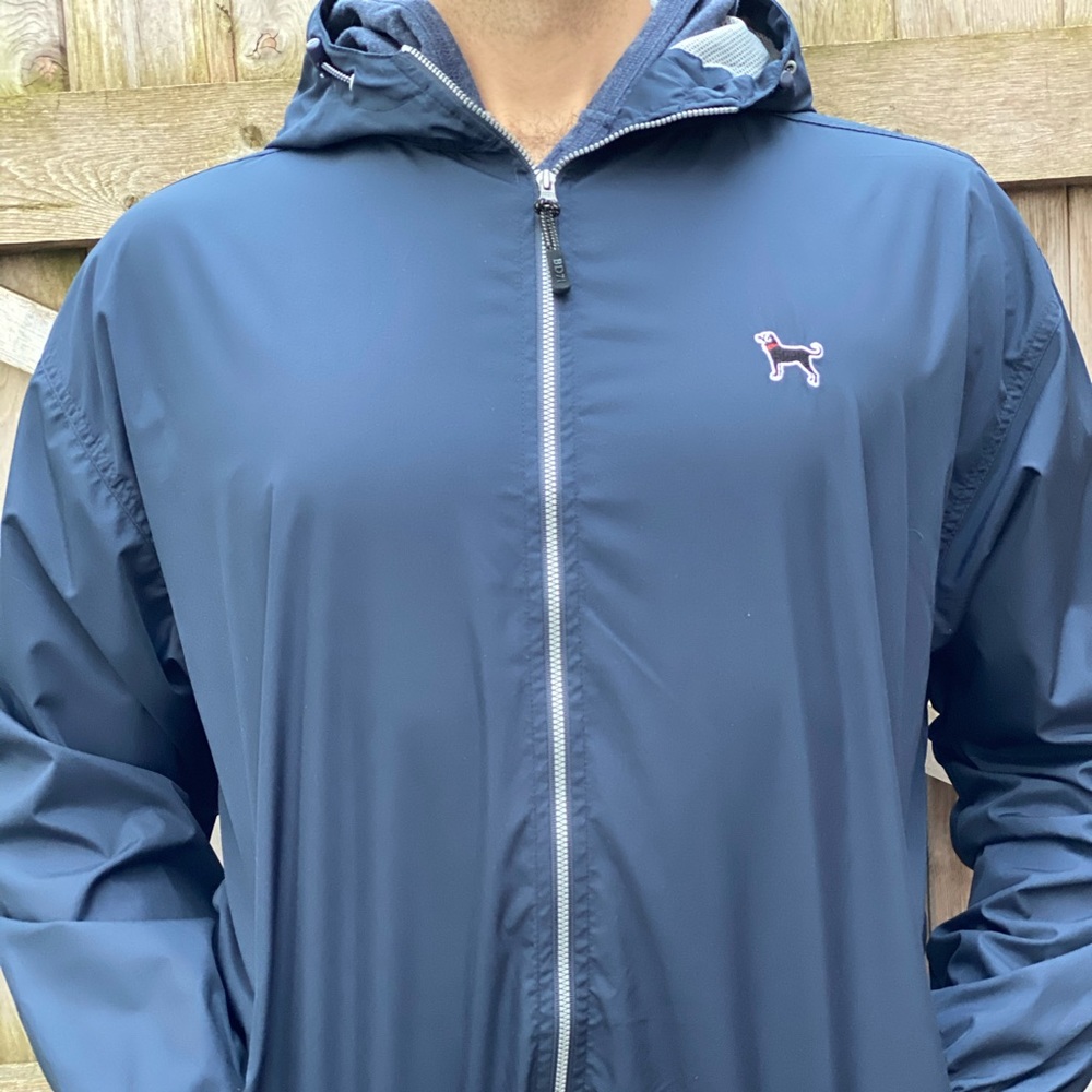 The Black Dog XXL men’s rain coat in NAVY